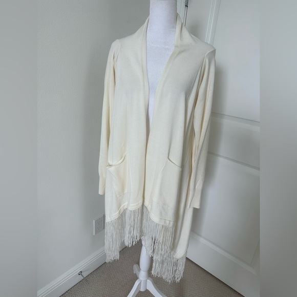 Filomena Fernandez Fringed Sweater/Jacket, Size S/M - Picture 1 of 12